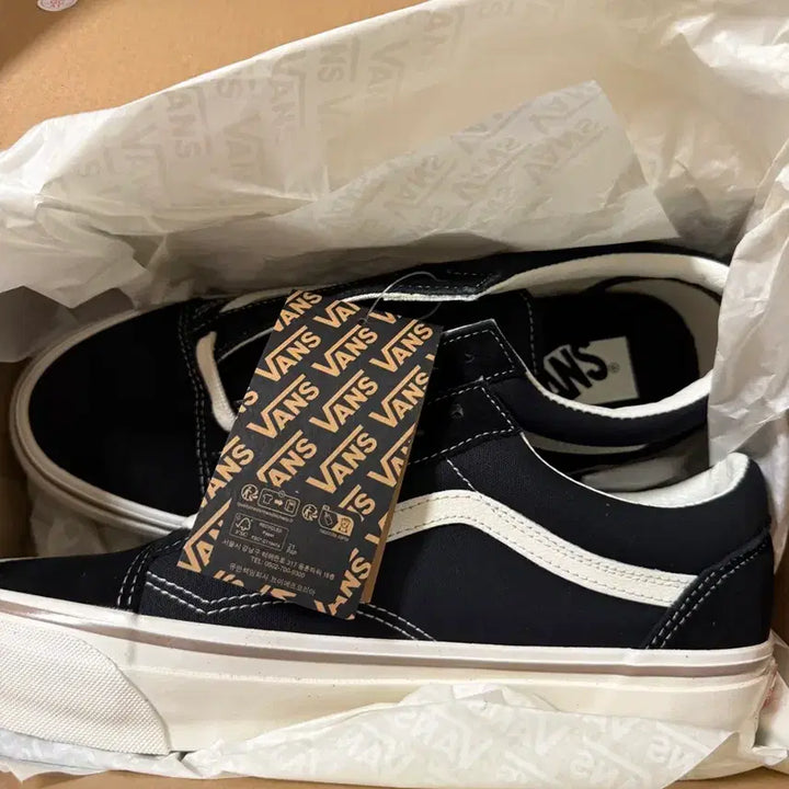 [BUNJANG] Vans Old Skool Black &amp; Marshmallow / (새상품)반스 올드스쿨 블랙 앤 마시멜로우