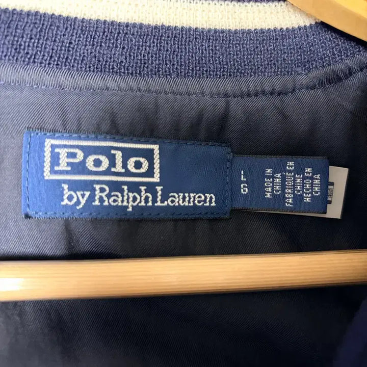 [BUNJANG] Polo Ralph Lauren New York Varsity Satin Jacket L / 폴로 랄프로렌 뉴욕 바시티 새틴 자켓 L