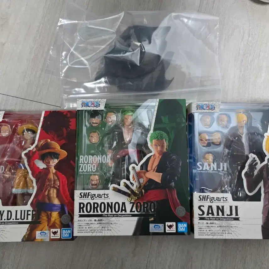 [BUNJANG] One Piece Onigashima Luffy Zoro Sanji Action Figure (Opened) / shf 원피스 오니가시마 루피 조로 상디 개봉품