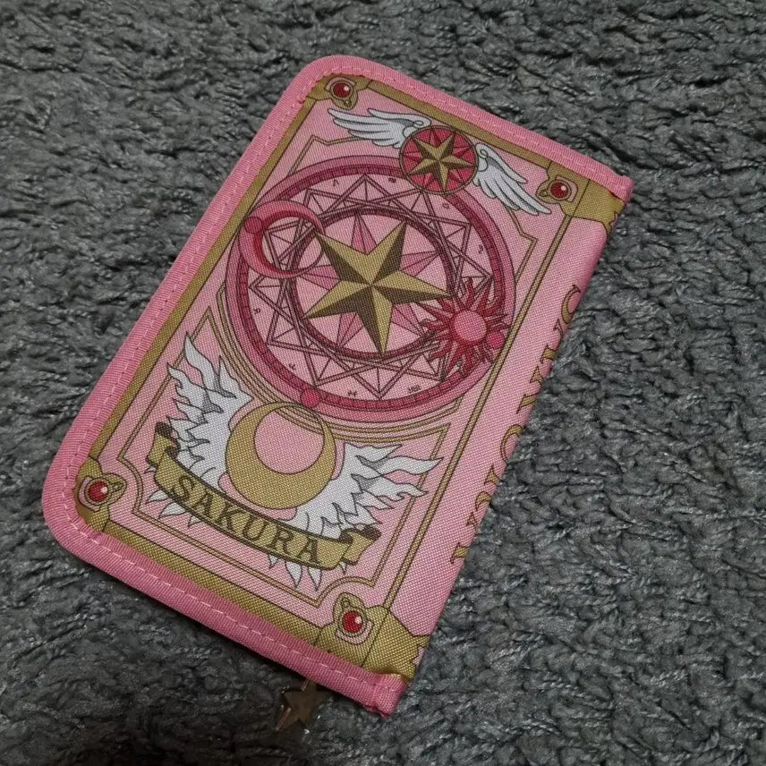 [BUNJANG] Cardcaptor Sakura Ichiban Kuji C Prize Multi Pouch + Gacha Miniature Keyring Bundle Set / 일괄)카드캡터 사쿠라 체리 제일복권 c상 멀티파우치+가챠 미니어처 키링