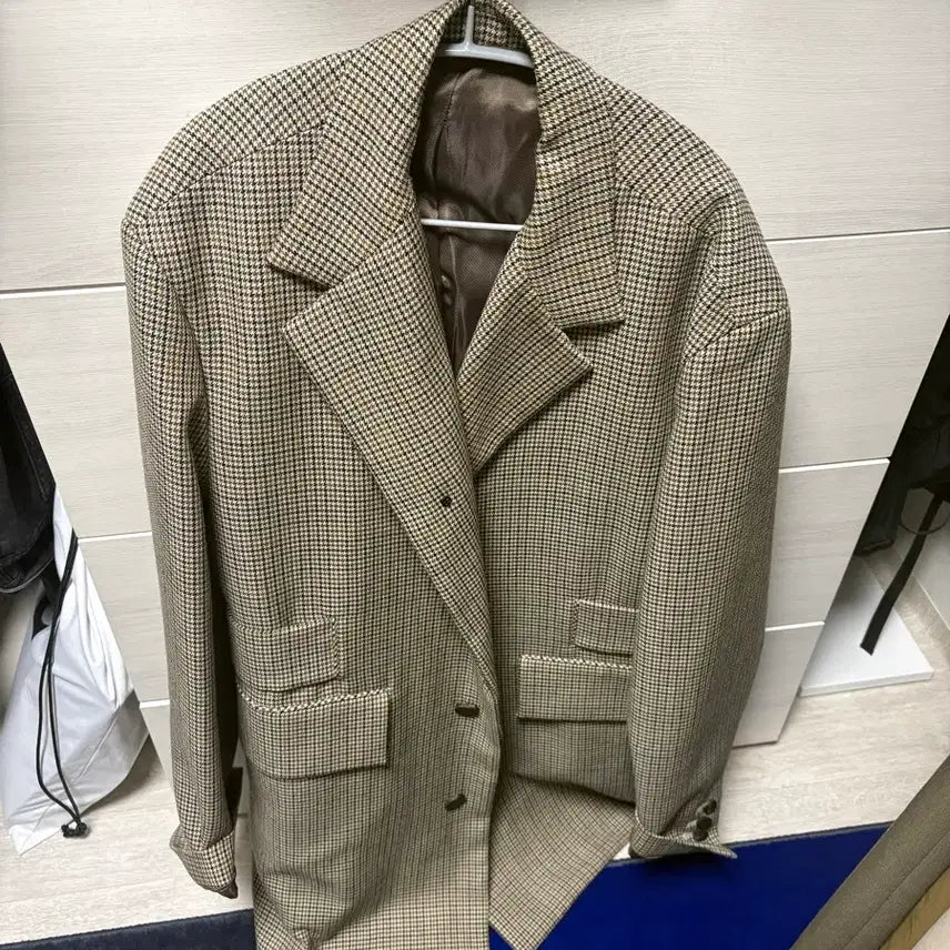 [BUNJANG] Wooyoungmi Check Pattern Jacket Size 52 / 우영미 체크패턴 자켓52