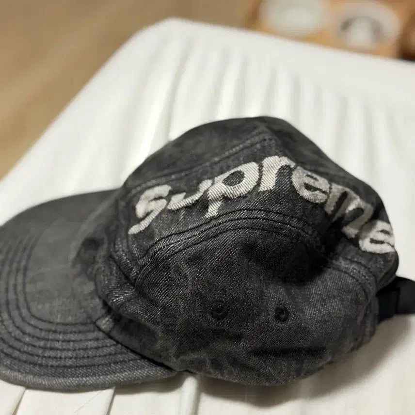 [BUNJANG] Supreme Cotton Twill Classic Logo 6-Panel Baseball Cap / 슈프림 모자 볼캡
