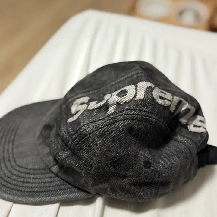 [BUNJANG] Supreme Cotton Twill Classic Logo 6-Panel Baseball Cap / 슈프림 모자 볼캡