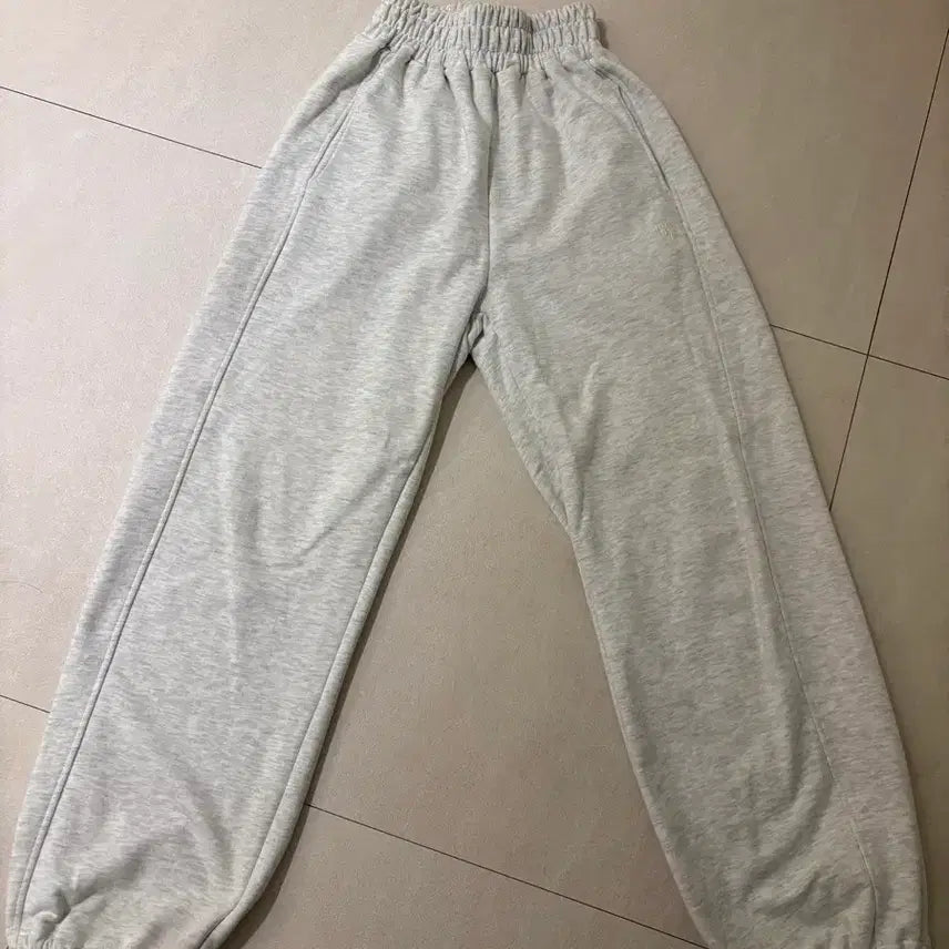 [BUNJANG] Baideli Logo Melange Grey Training Two-Way String Jogger Pants / 베이델리 로고 멜란지 그레이 트레이닝 투웨이 스트링 조거팬츠