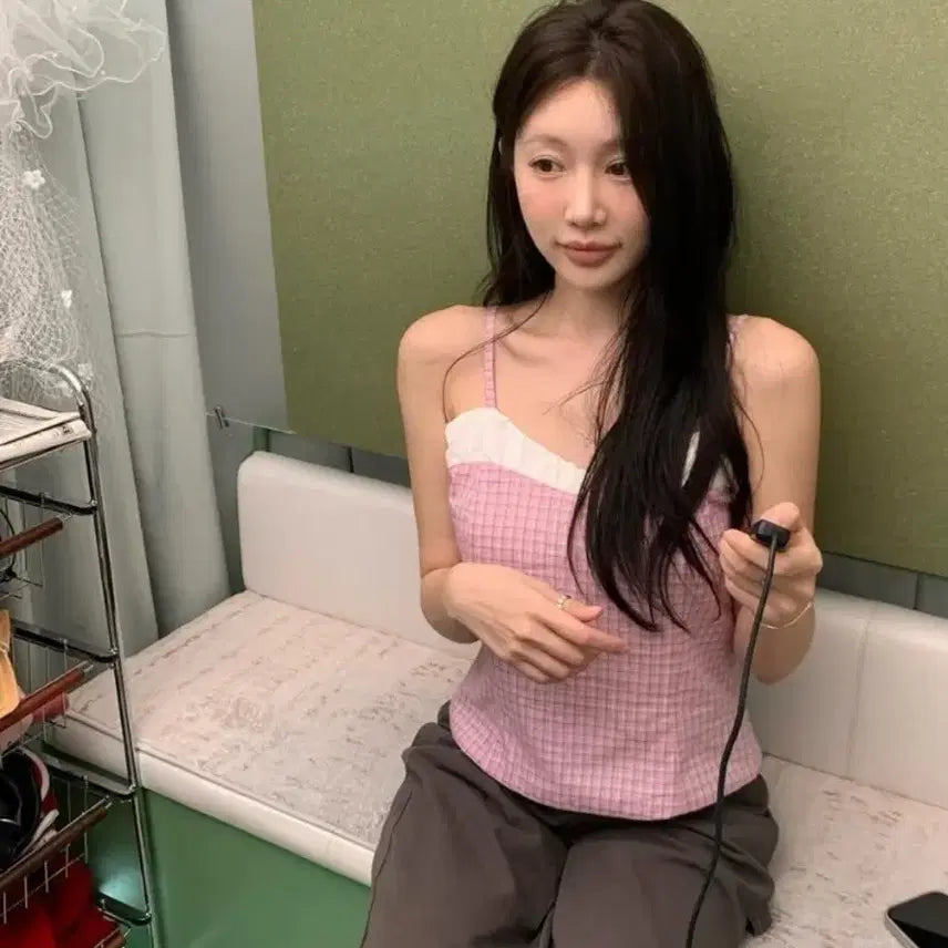 [BUNJANG] Lily Cotes Pin Bustier Top (Size S) / 릴리코츠 Pin Bustier Top(s사이즈)