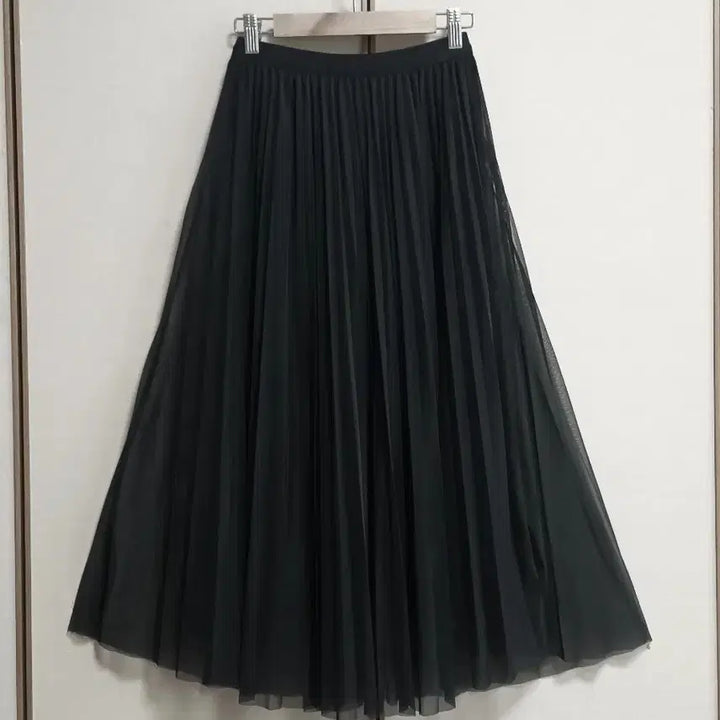 [BUNJANG] Le.nic Double-Layered Pleated Skirt with Belt / Le.nic 벨트 이중지 샤스커트