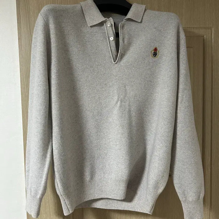 [BUNJANG] Heritagefloss Crest Wool Polo Shirt Knit M Size / 헤리티지플로스 crest 울 폴로 셔츠 니트 M size