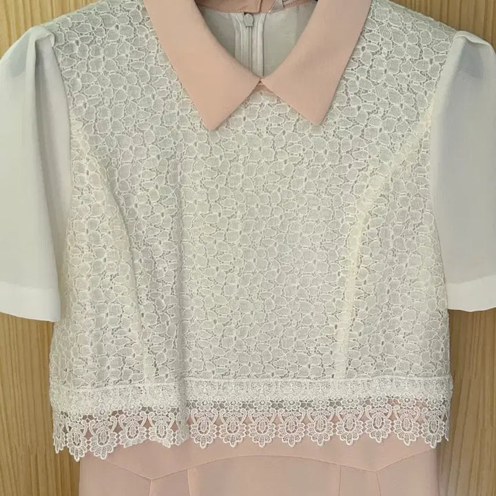 [BUNJANG] SOUP Pink/White Summer Dress Size 55 / (한 번 착용) SOUP 숲 핑크/화이트 여름 원피스 55 사이즈