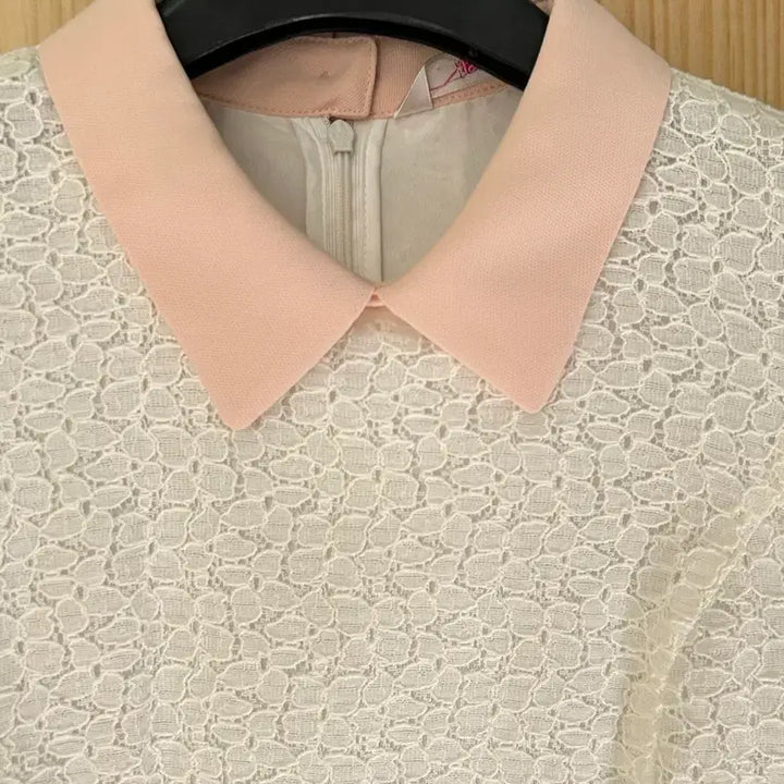 [BUNJANG] SOUP Pink/White Summer Dress Size 55 / (한 번 착용) SOUP 숲 핑크/화이트 여름 원피스 55 사이즈