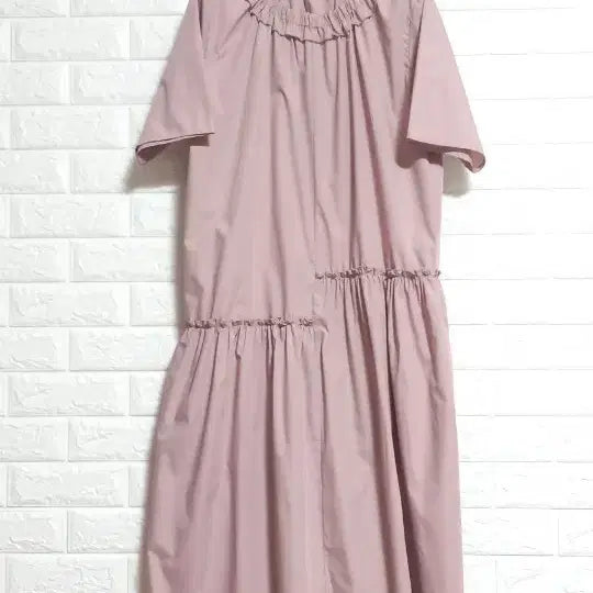 [BUNJANG] Lovely Shirring Dress (Pink) / 러블리 셔링 원피스 (핑크)