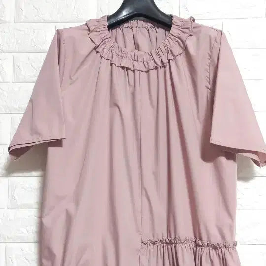 [BUNJANG] Lovely Shirring Dress (Pink) / 러블리 셔링 원피스 (핑크)