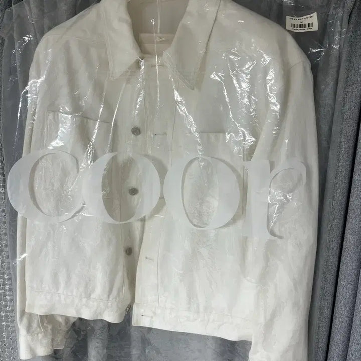 [BUNJANG] COOR Double Pocket Trucker Jacket Cream M / COOR 쿠어 더블 포켓 트러커 자켓 (크림) m사이즈