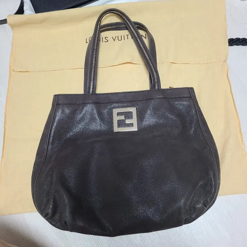 [BUNJANG] Fendi Leather Tote Bag Brown / 펜디 FENDI 가죽 토트백 브라운