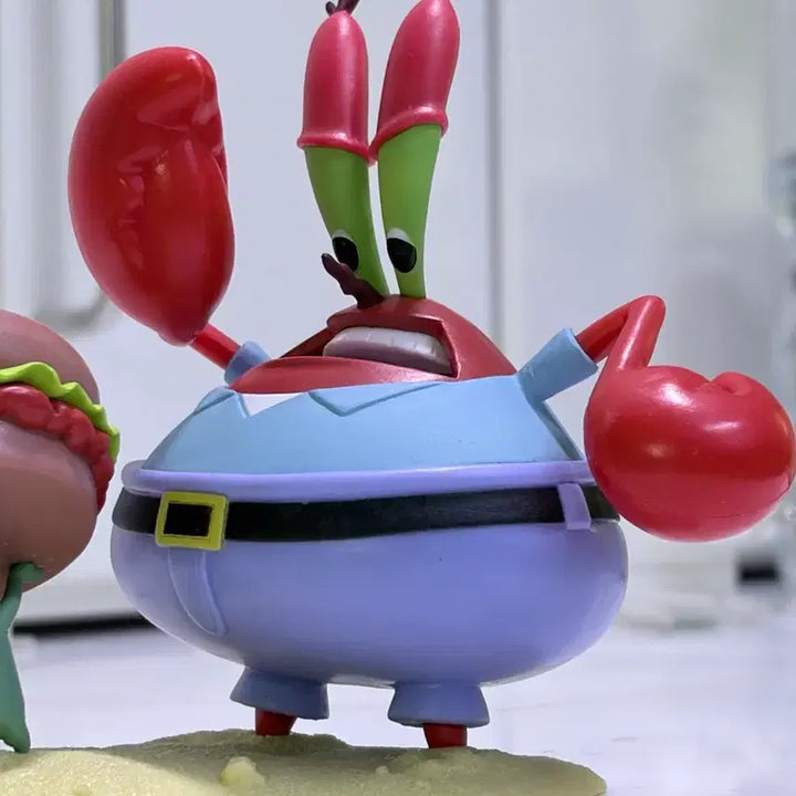 [BUNJANG] SpongeBob SquarePants Mini Figures: Mr. Krabs &amp; Plankton (Unused) / 스폰지밥 미니 피규어 집게사장&amp;플랑크톤(미사용)