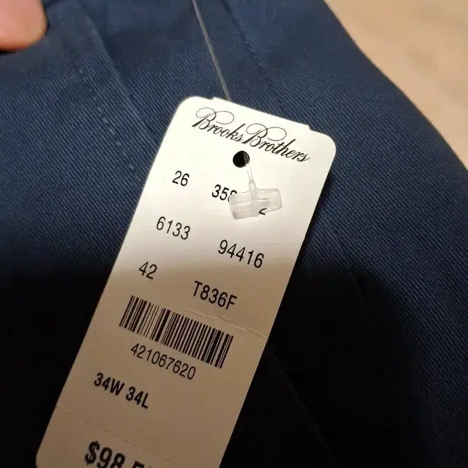 [BUNJANG] Brooks Brothers Chino Navy 34 Size / 브룩스브라더스  새상품 네이비치노  34사이즈