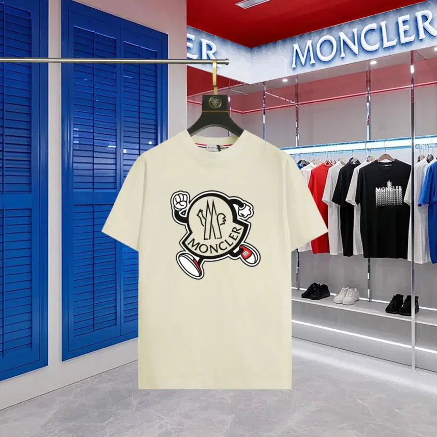 [BUNJANG] Moncler Roundneck Short-Sleeve T-Shirt Big Logo / 몽클레어 라운드넥 반팔티셔츠 여름 남녀공용사이즈 빅로고