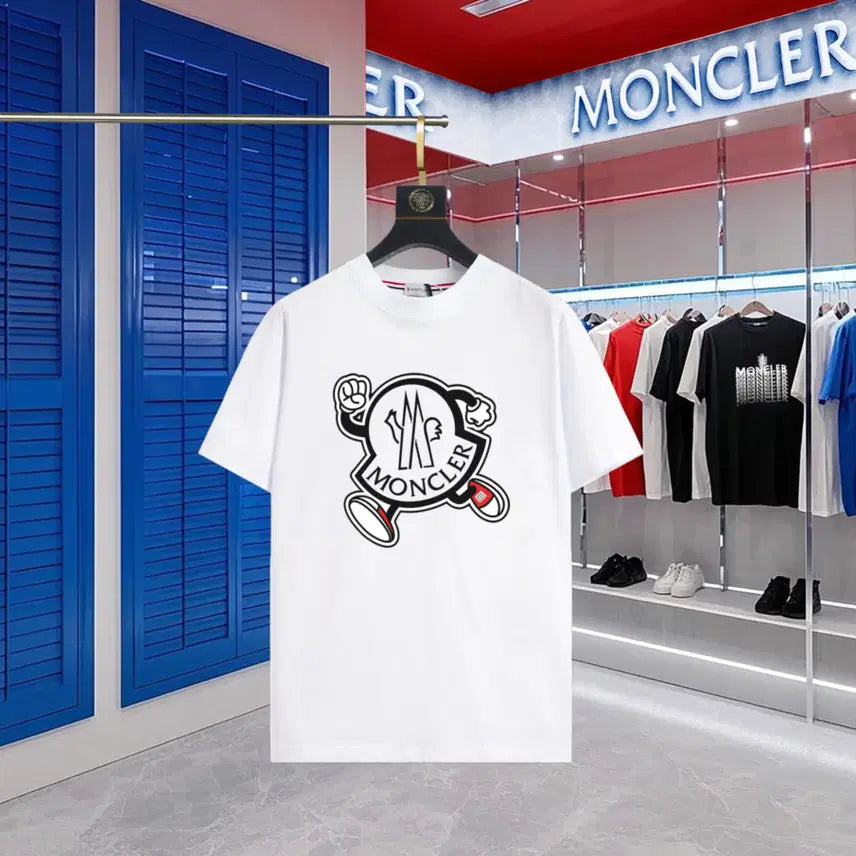 [BUNJANG] Moncler Roundneck Short-Sleeve T-Shirt Big Logo / 몽클레어 라운드넥 반팔티셔츠 여름 남녀공용사이즈 빅로고