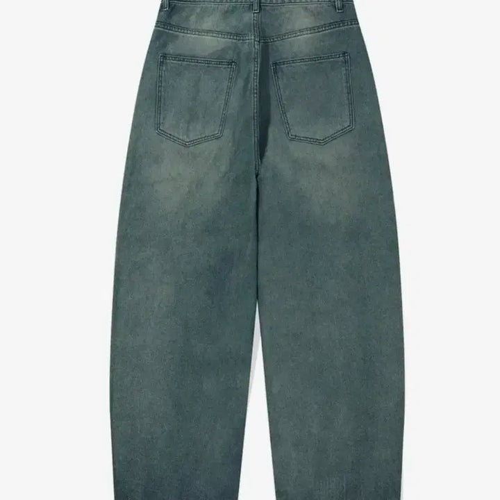 [BUNJANG] Filuminate Damage Washed Denim Pants - Medium Blue / 필루미네이트 데미지 워시드 데님 팬츠-미디엄 블루
