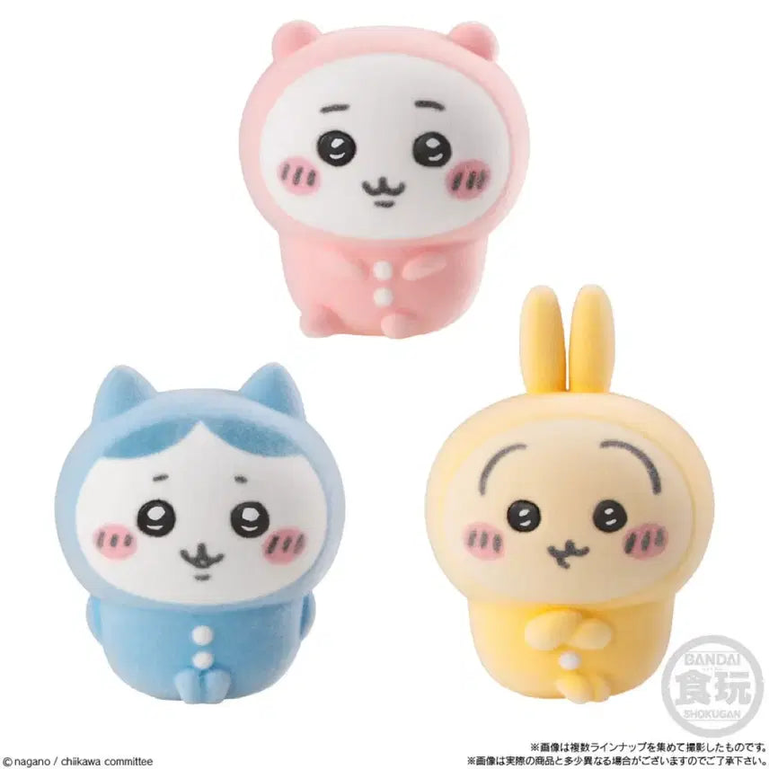 [BUNJANG] Chiikawa Fluffy Doll Pajama Figure Set (Haman-to) / 치이카와 플로키돌 피규어 파자마 햄냥토 모음