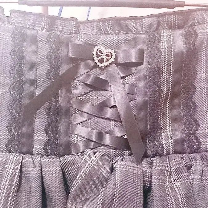 [BUNJANG] MARS High-Waist Lace-Up Volume Skirt (Skort) / 교판) 마즈 MARS 하이웨스트 레이스업 볼륨 스커트 스카판