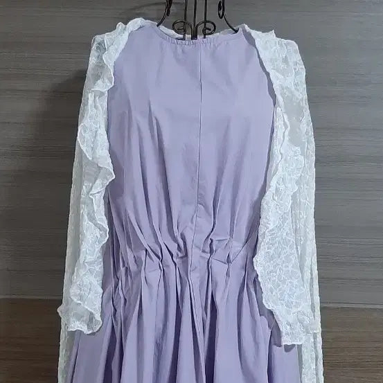 [BUNJANG] Lavender Shirring Dress / 예쁜 라벤더 색상의 셔링 원피스 상태굿