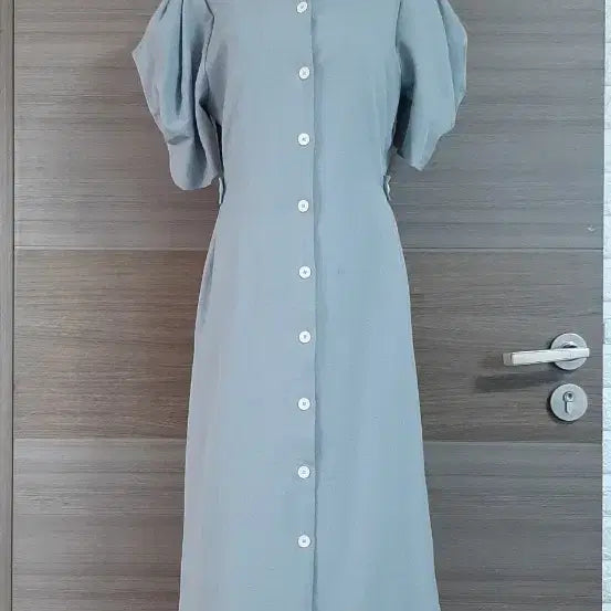 [BUNJANG] Puff Sleeve Dress Sky Blue Size 55 / 55퍼프소매 원피스 상태최상