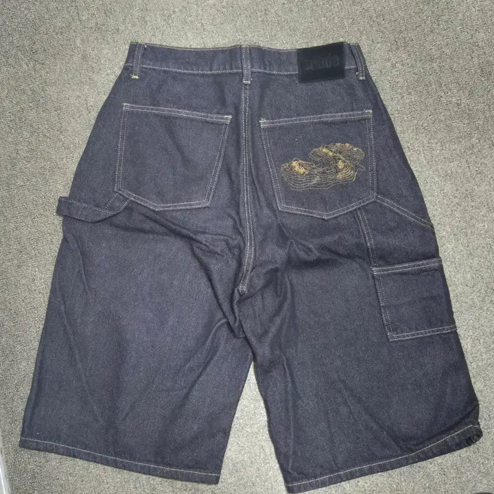 [BUNJANG] Suede Denim Bermuda Shorts / 스웨이드 더블니 데님 버뮤다 S