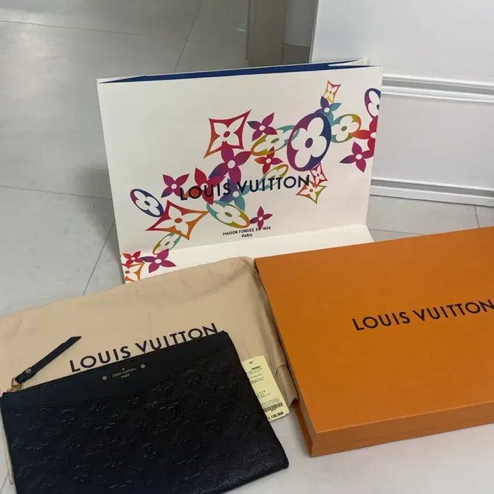 [BUNJANG] Louis Vuitton Monogram Empreinte Clutch / [정품]루이비통 앙프렝뜨 클러치(풀구성)