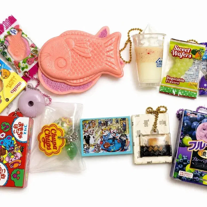 [BUNJANG] Food Gacha 9pc Bundle Bungeoppang Gacha Keyring / 음식가챠 9개 일괄  붕어빵 가챠  미니스톱 가챠  키링