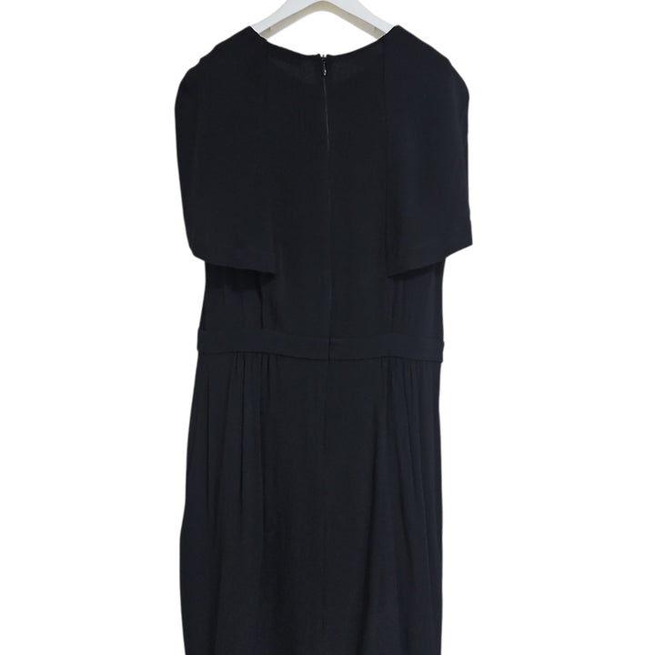 [BUNJANG] Sandro Black Cape Mini Dress Size 2 / 산드로(Sandro) 정품 케이프 미니 원피스 (2사이즈)