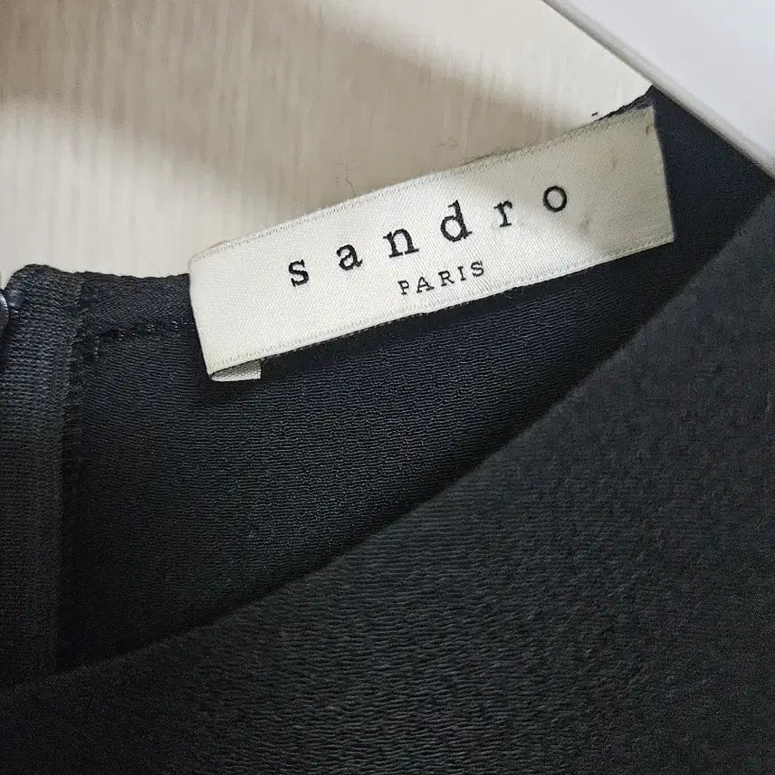 [BUNJANG] Sandro Black Cape Mini Dress Size 2 / 산드로(Sandro) 정품 케이프 미니 원피스 (2사이즈)