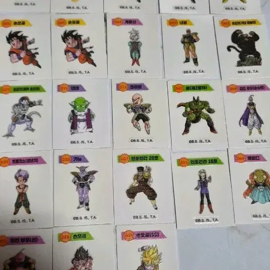 [BUNJANG] Dragon Ball Stickers (23 pcs) / 드래곤볼 띠부실 21장 개당 3천원