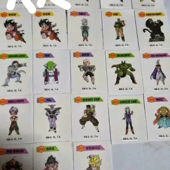 [BUNJANG] Dragon Ball Stickers (23 pcs) / 드래곤볼 띠부실 21장 개당 3천원