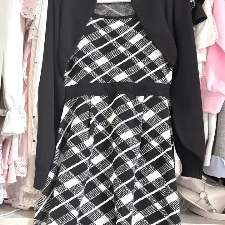 [BUNJANG] Evelyn Bolero Set Dress - Jiregei Style / 에블린 볼레로 세트 원피스 양산형 지뢰계 스나계 걸리 양지뢰