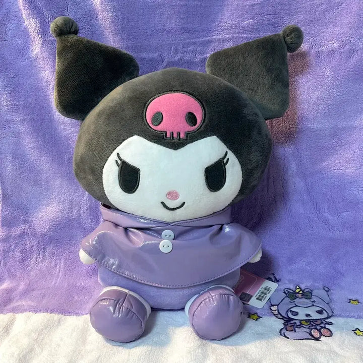 [BUNJANG] Sanrio Kuromi Medium Plush - Raincoat Ver. / 산리오 쿠로미 봉제인형 _ 우비