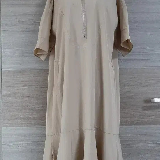 [BUNJANG] Beige Linen Hooded Dress / 베이지 바스락 후드 원피스 상태최상