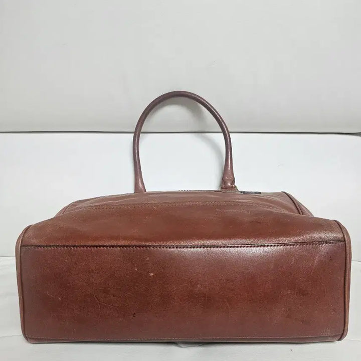 [BUNJANG] Coach Brown Leather Tote Bag with Tassel / 코치 브라운  토트백