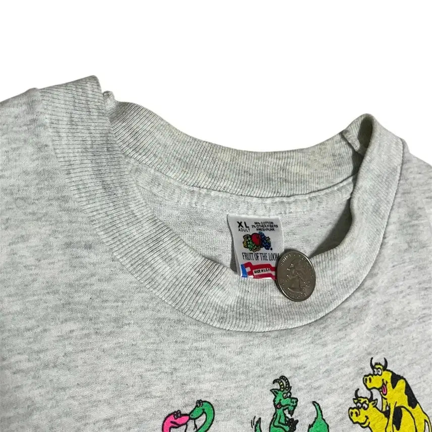 [BUNJANG] Kama Sutra 90s Animal Positions Graphic T-Shirt / 90s 카마수트라 티