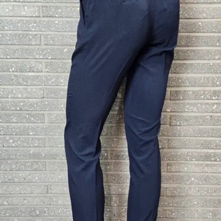 [BUNJANG] Basso Homme Summer Slacks Navy 34 Water-Washable Cool Fabric / [새제품] 바쏘옴므 여름 슬랙스 네이비 34 물세탁 가능한 쿨 원단