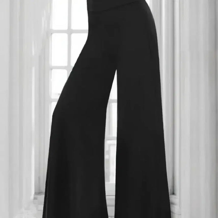 [BUNJANG] Black Wide Leg Pants / 새상품)블랙 와이드 레그 팬츠