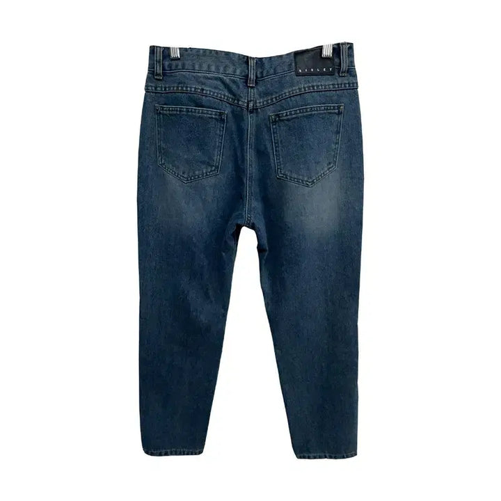 [BUNJANG] Sisley 21SS Washed Tapered Denim Pants / 여S/시슬리 21SS 워싱 테이퍼드 데님 팬츠