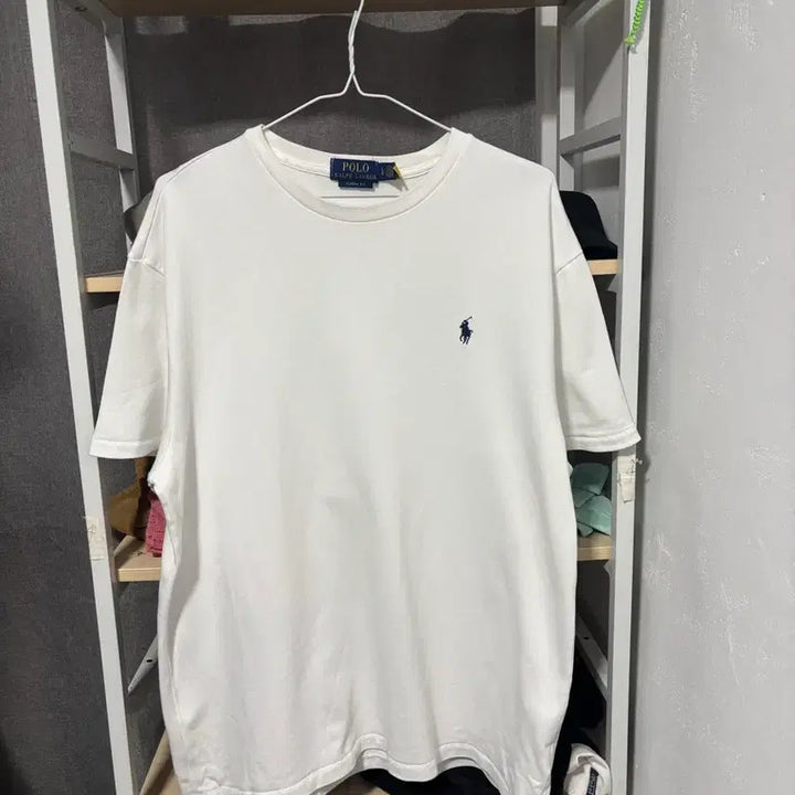 [BUNJANG] Polo Ralph Lauren White Short Sleeve T-Shirt / 폴로 랄프로렌 흰색 반팔 티셔츠. Qr정품인증