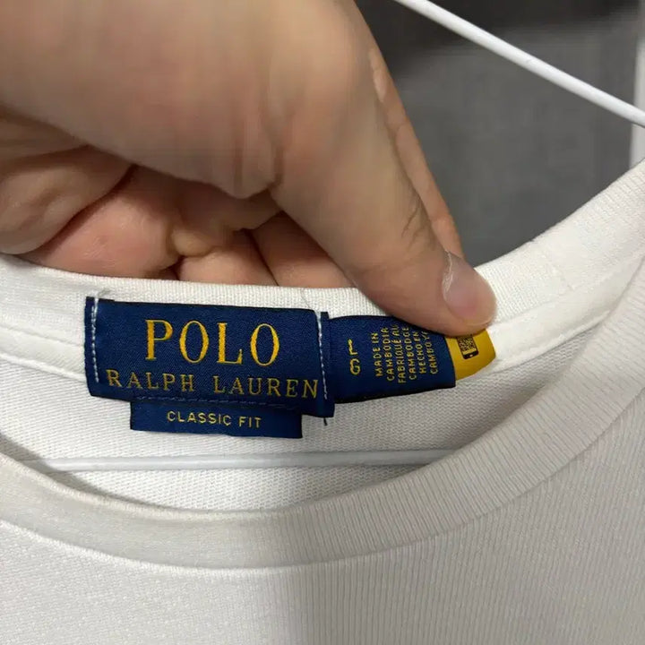 [BUNJANG] Polo Ralph Lauren White Short Sleeve T-Shirt / 폴로 랄프로렌 흰색 반팔 티셔츠. Qr정품인증