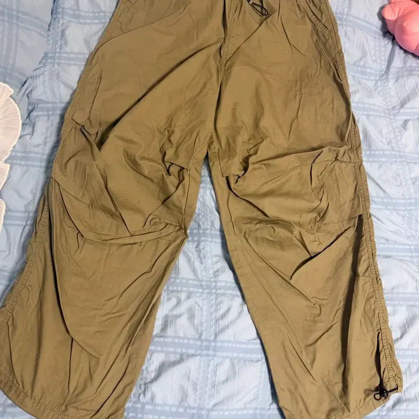 [BUNJANG] H&amp;M Cargo Pants Khaki Size S / H&amp;M 카고 팬츠 / 카키 / S / 허리조절 가능