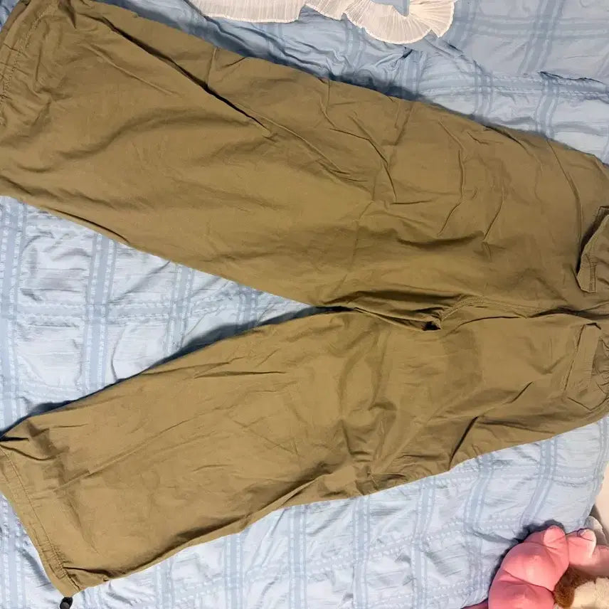 [BUNJANG] H&amp;M Cargo Pants Khaki Size S / H&amp;M 카고 팬츠 / 카키 / S / 허리조절 가능