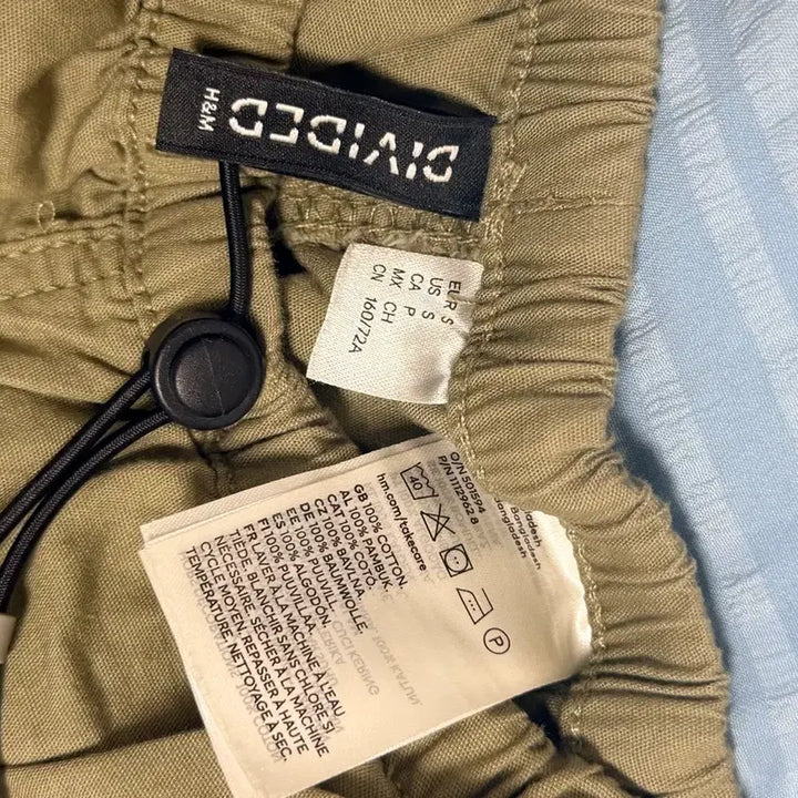 [BUNJANG] H&amp;M Cargo Pants Khaki Size S / H&amp;M 카고 팬츠 / 카키 / S / 허리조절 가능