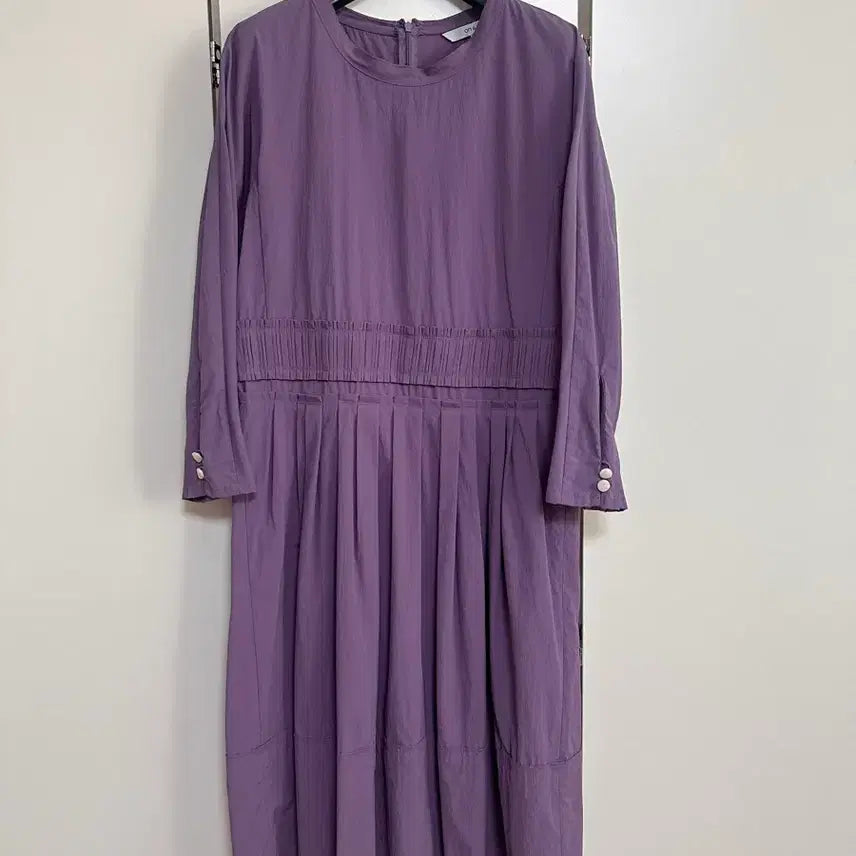 [BUNJANG] On &amp; On Purple Shirring Long Dress Size 66 / 온앤온 퍼플 셔링 롱 원피스 66 상태좋아요