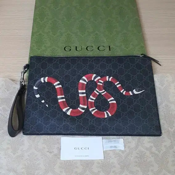 [BUNJANG] Gucci Snake Clutch Bag Black / 구찌 스네이크 클러치/클러치백 정품A급(감정O)