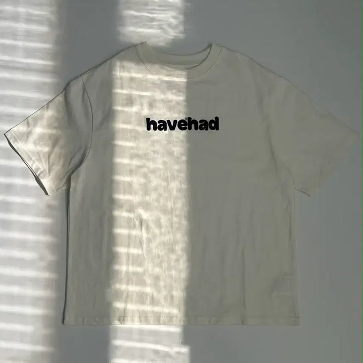 [BUNJANG] Havehad Signature White Cotton T-Shirt / [1] havehad 해브헤드 시그니처 화이트 반팔 티셔츠