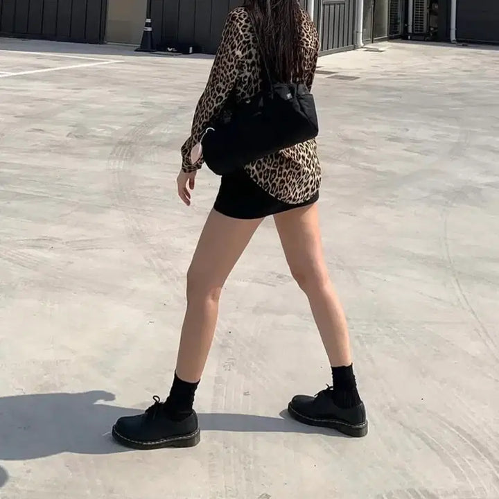 [BUNJANG] H&amp;M Leopard Print Shirt / (반택포) H&amp;M 레오파드 셔츠